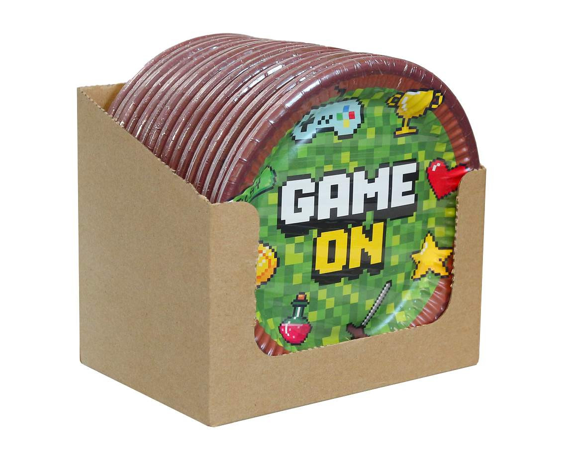Paper plates Game On, 18 cm, 6 pcs