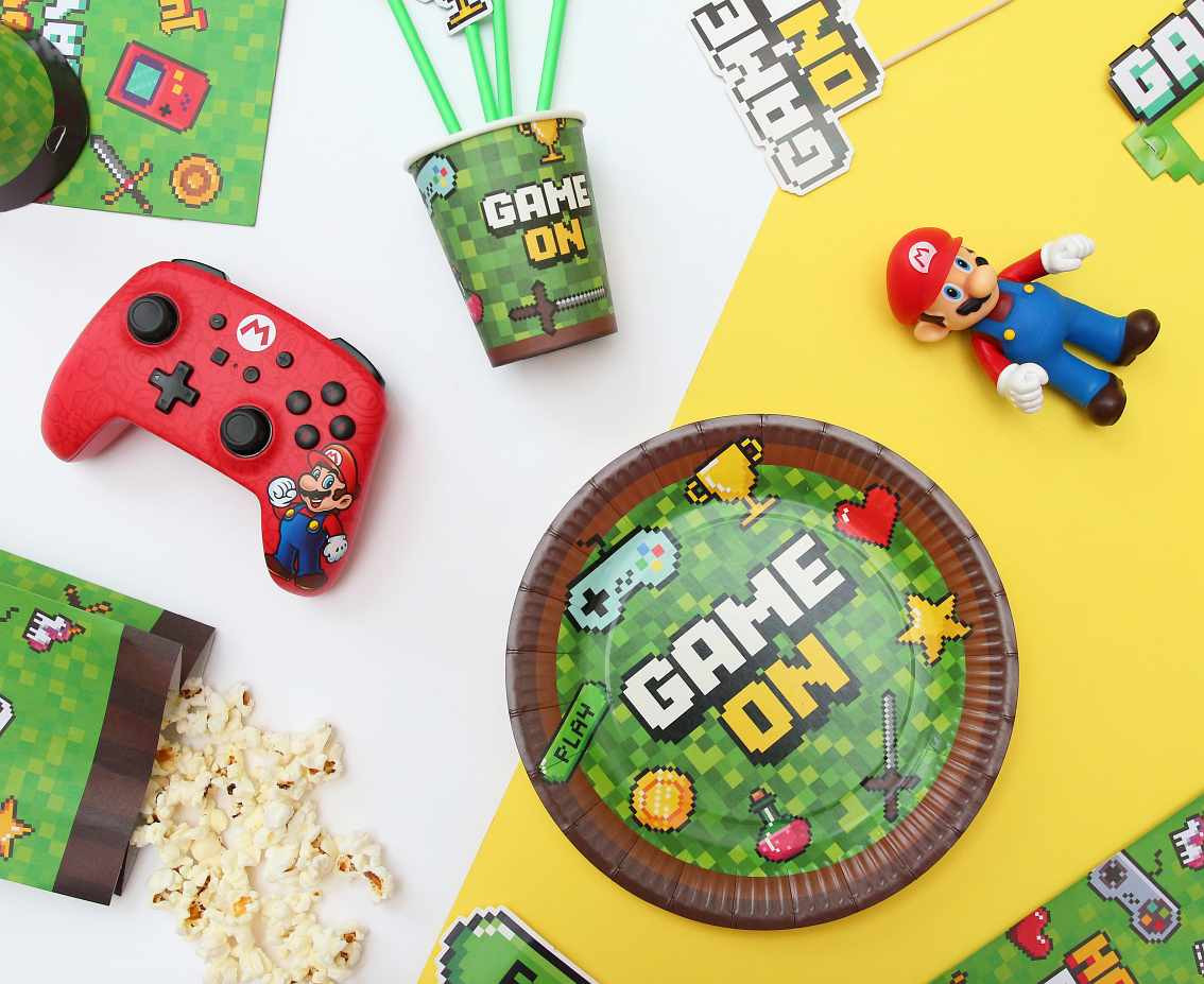Paper plates Game On, 18 cm, 6 pcs