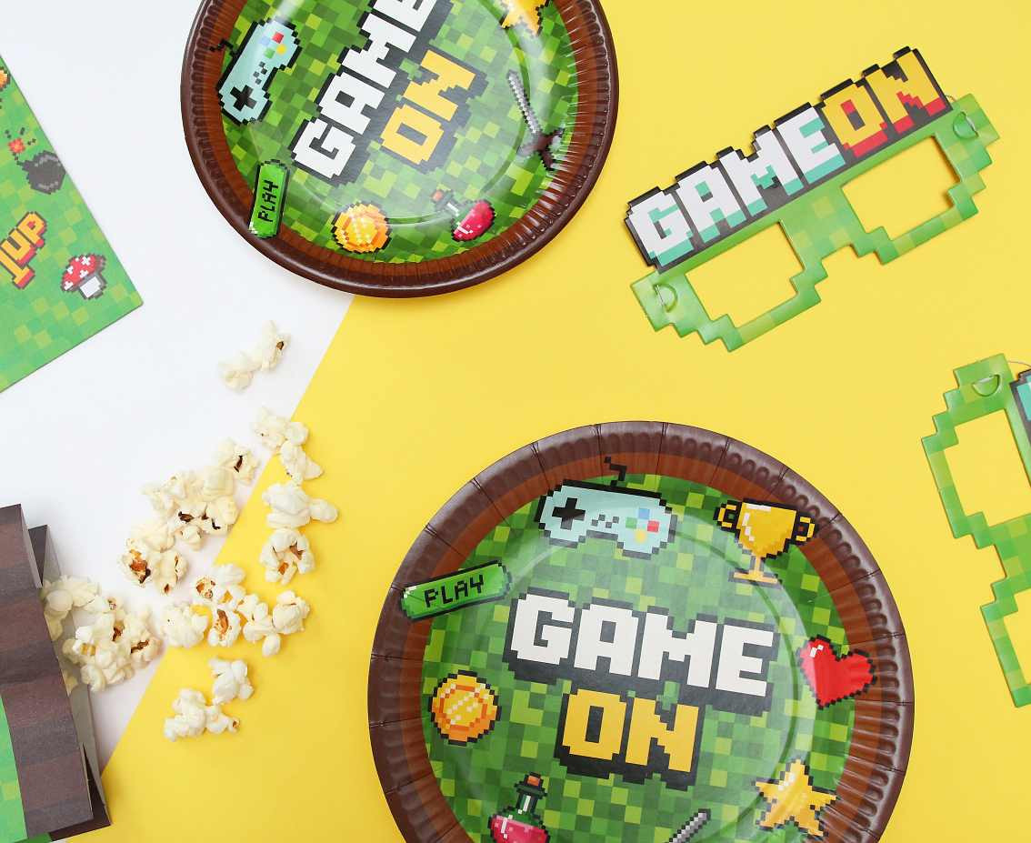 Paper plates Game On, 18 cm, 6 pcs