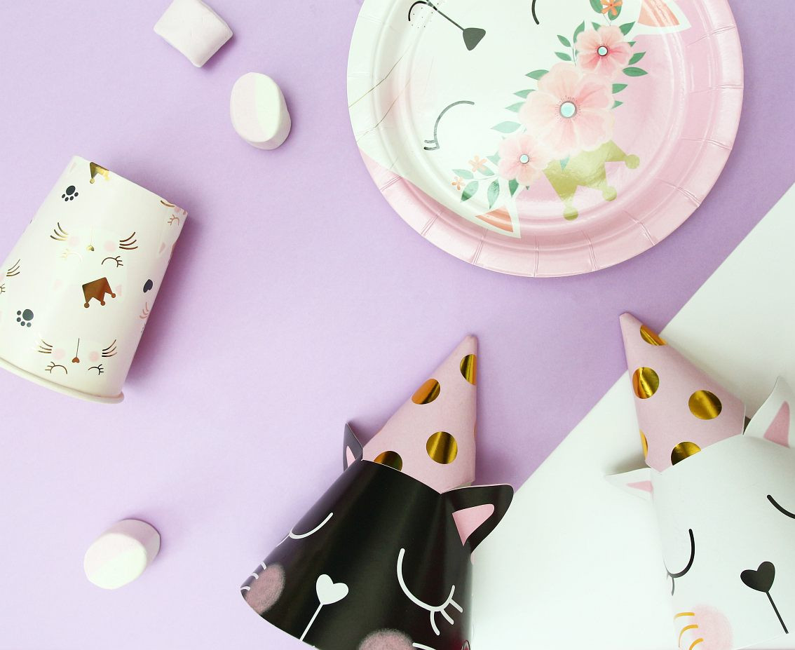Paper plates Cat collection, 18 cm, 6 pcs