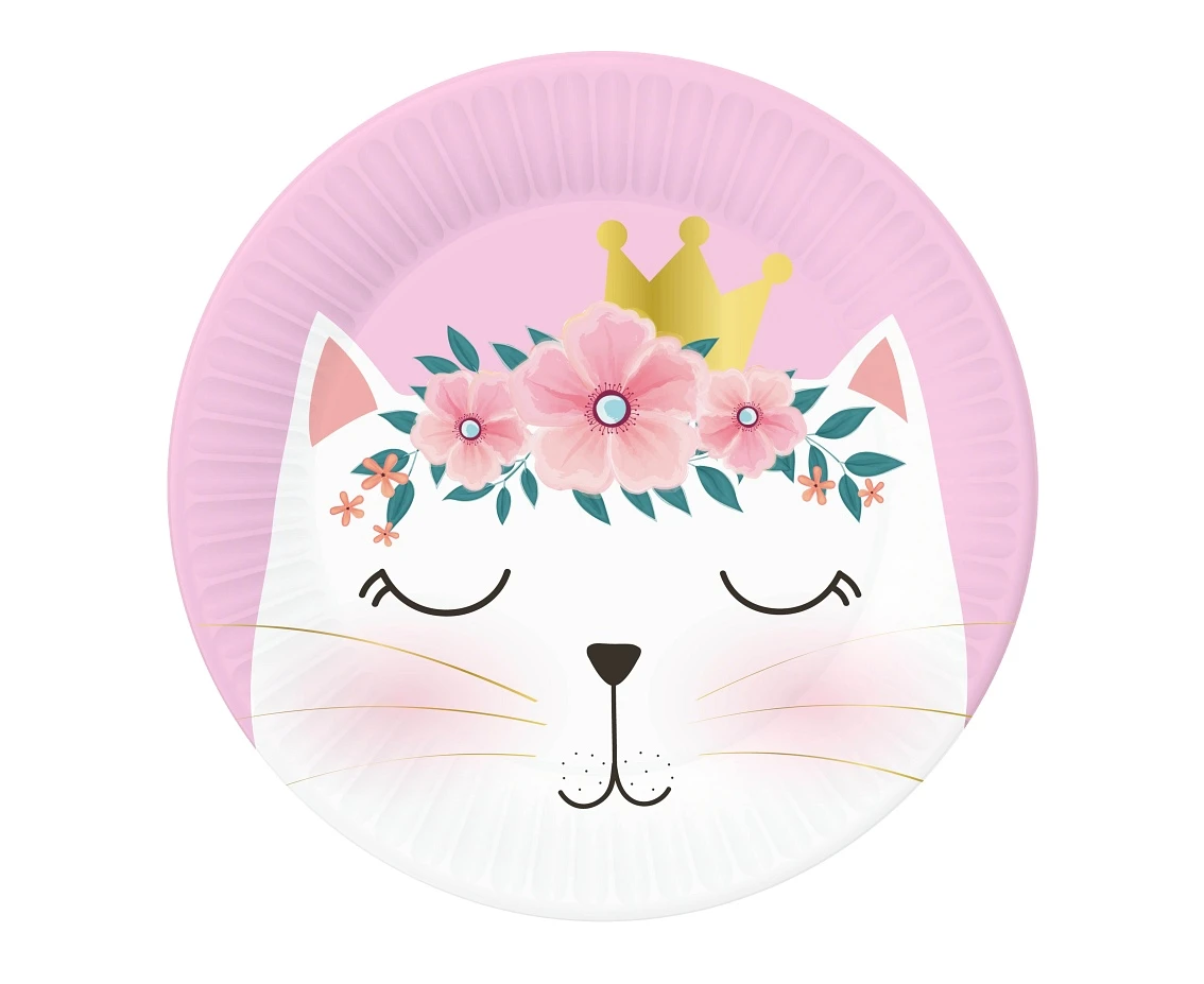 Paper plates Cat collection, 18 cm, 6 pcs