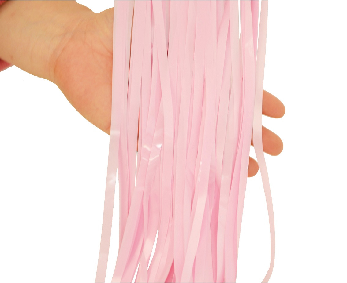 Fringe Deco Curtain, light pink, 100 x 200 cm