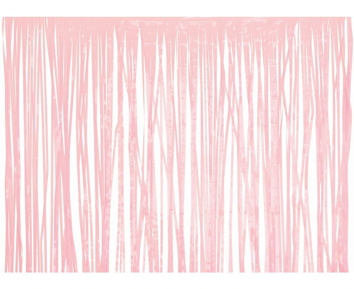 Fringe Deco Curtain, light pink, 100 x 200 cm
