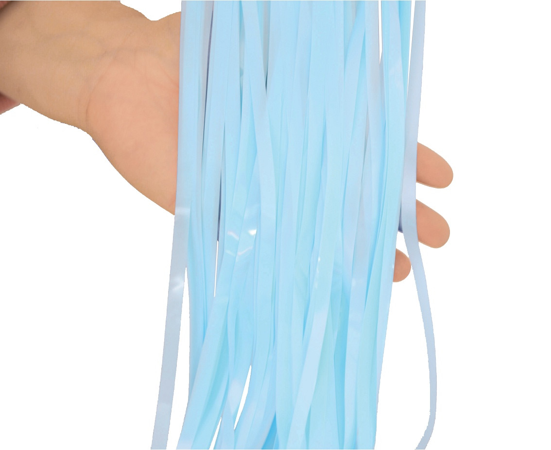 Fringe Deco Curtain, pastel light blue, 100 x 200 m