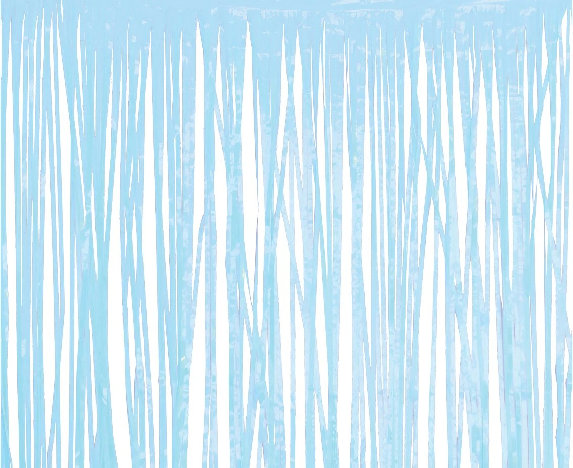 Fringe Deco Curtain, pastel light blue, 100 x 200 m