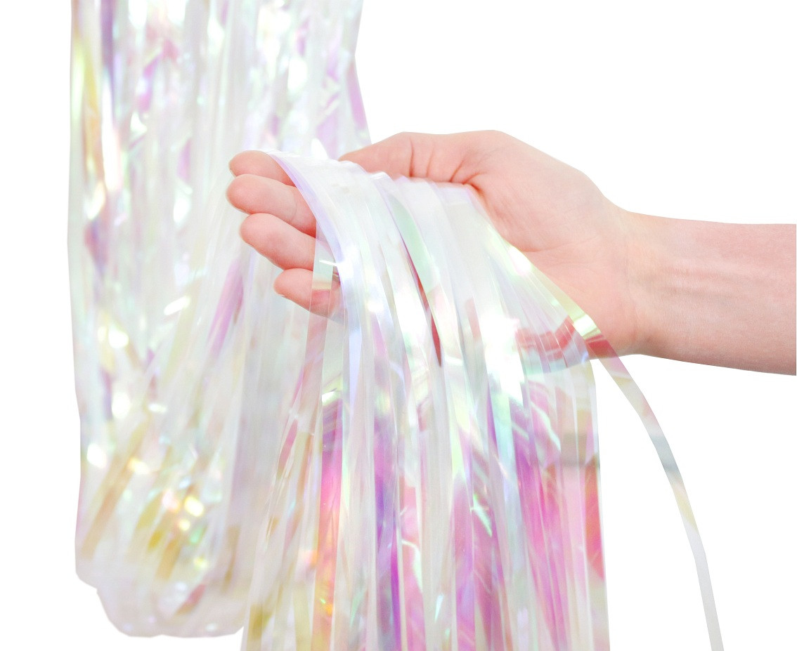 Fringe Deco Curtain Iridescent, 100 x 200 cm