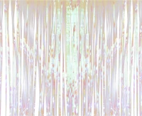 Fringe Deco Curtain Iridescent, 100 x 200 cm