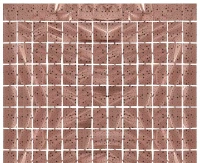 Fringe Deco Curtain B&C Square - Stars, metallic rose gold, 100 x 200 cm