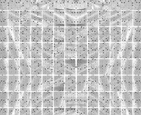 Fringe Deco Curtain B&C Square - Stars, metallic silver, 100 x 200 cm EOL