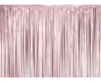 Fringe Deco Curtain B&C, mat pink, 100 x 200 cm