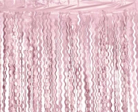 Fringe Deco Curtain B&C Swirls, metallic pink, 100 x 200 cm