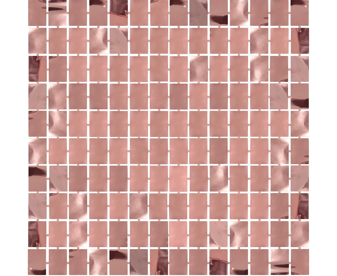 Fringe Deco Curtain B&C Square, metallic rose-gold, 100 x 200 cm EOL