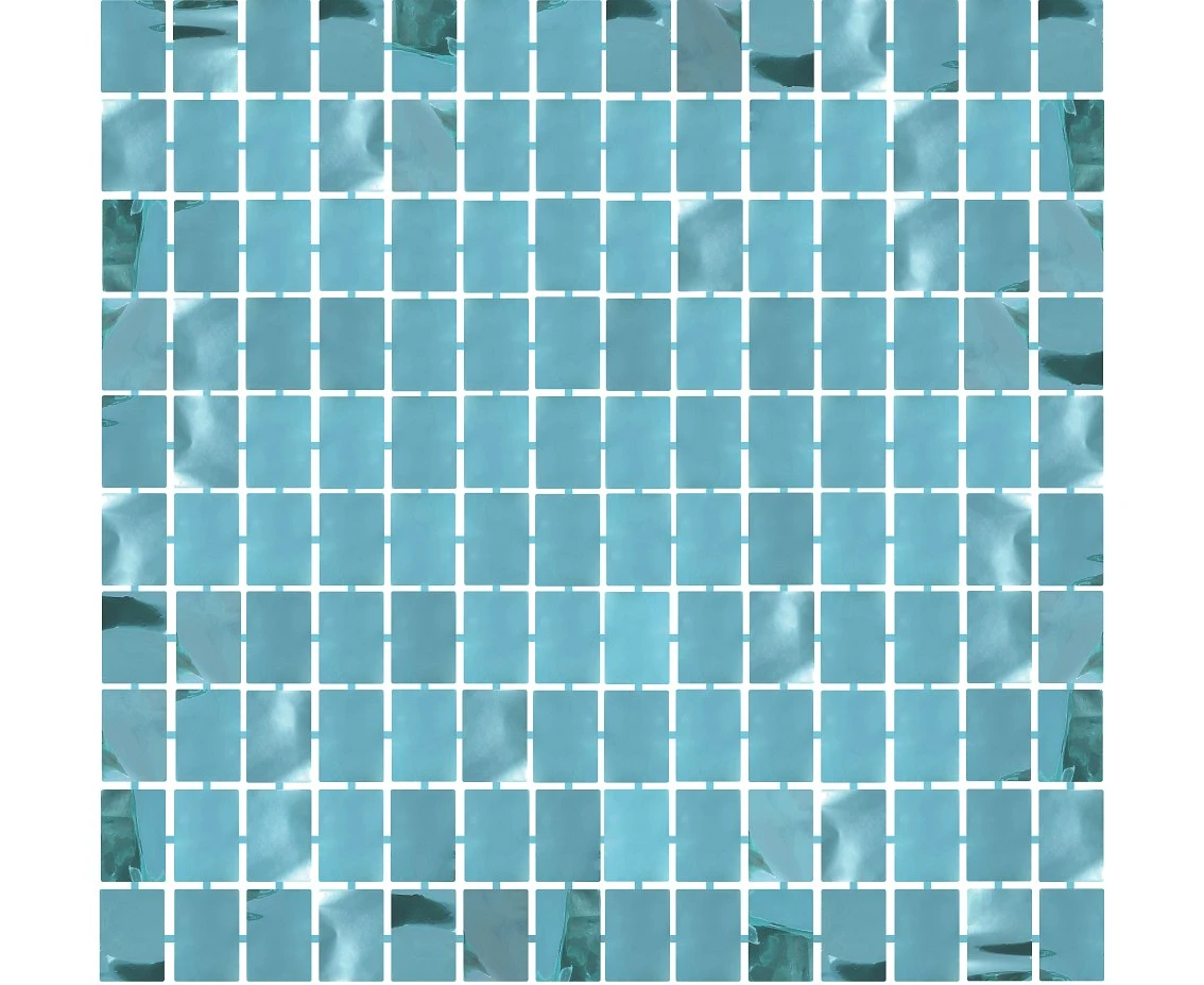 Curtain Fringe Deco B&C Square, metallic turquoise, 100 x 200 cm EOL