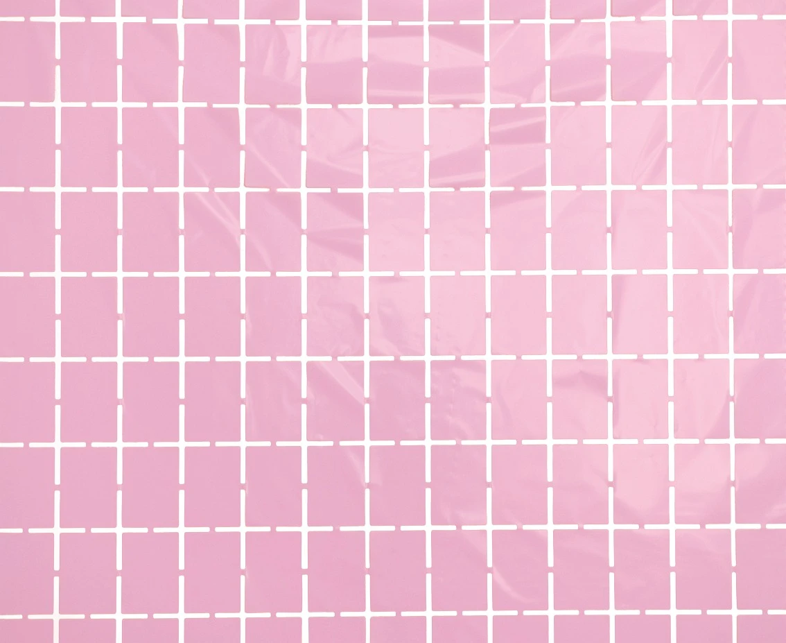 Fringe Deco Curtain Square, pastel light pink, 100 x 200 cm EOL