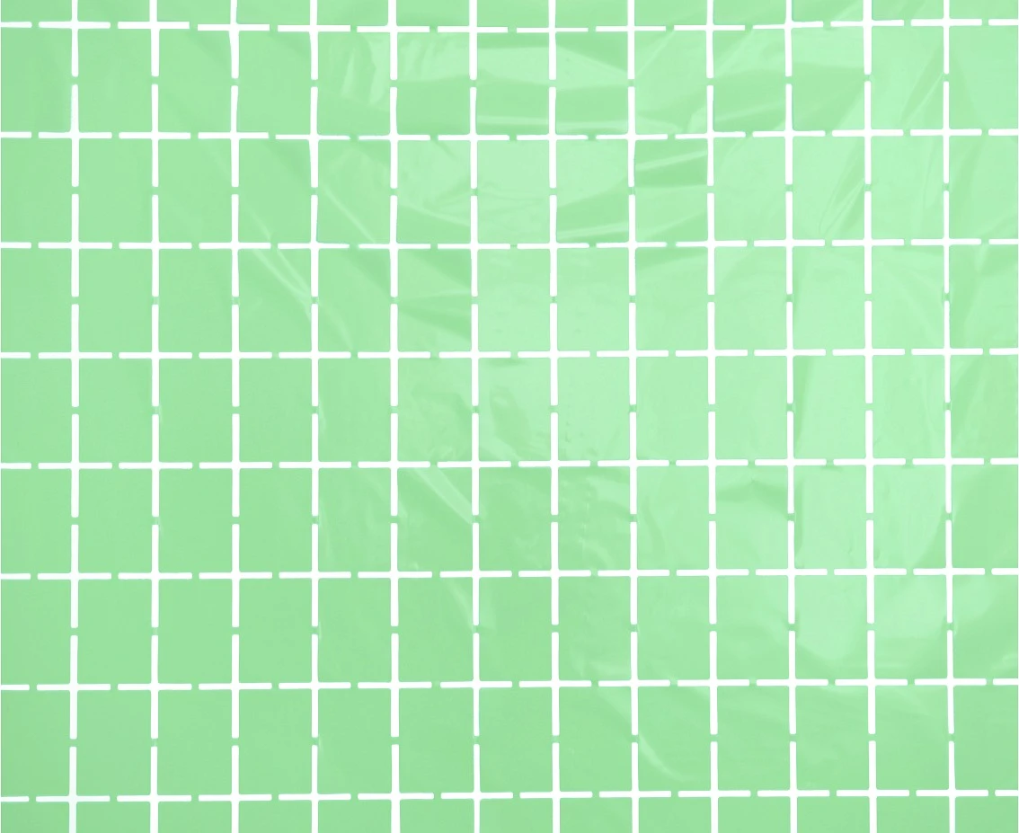 Fringe Deco Curtain Square, pastel light green, 100 x 200 cm
