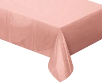 Foil tablecloth B&C metallic rose-gold, 137 x 183 cm