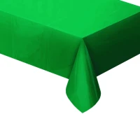 Foil tablecloth B&C metallic green, 137 x 183 cm