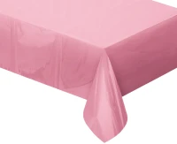Foil tablecloth B&C metallic pink, 137 x 183 cm