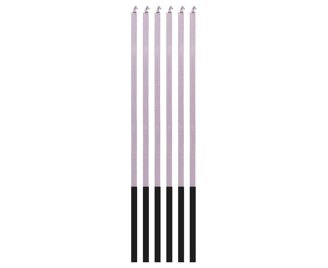 Candles Magic Flames, lilac, 3x3x150mm, 6 pcs EOL