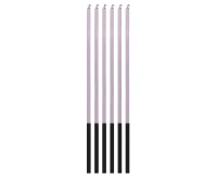 Candles Magic Flames, lilac, 3x3x150mm, 6 pcs EOL