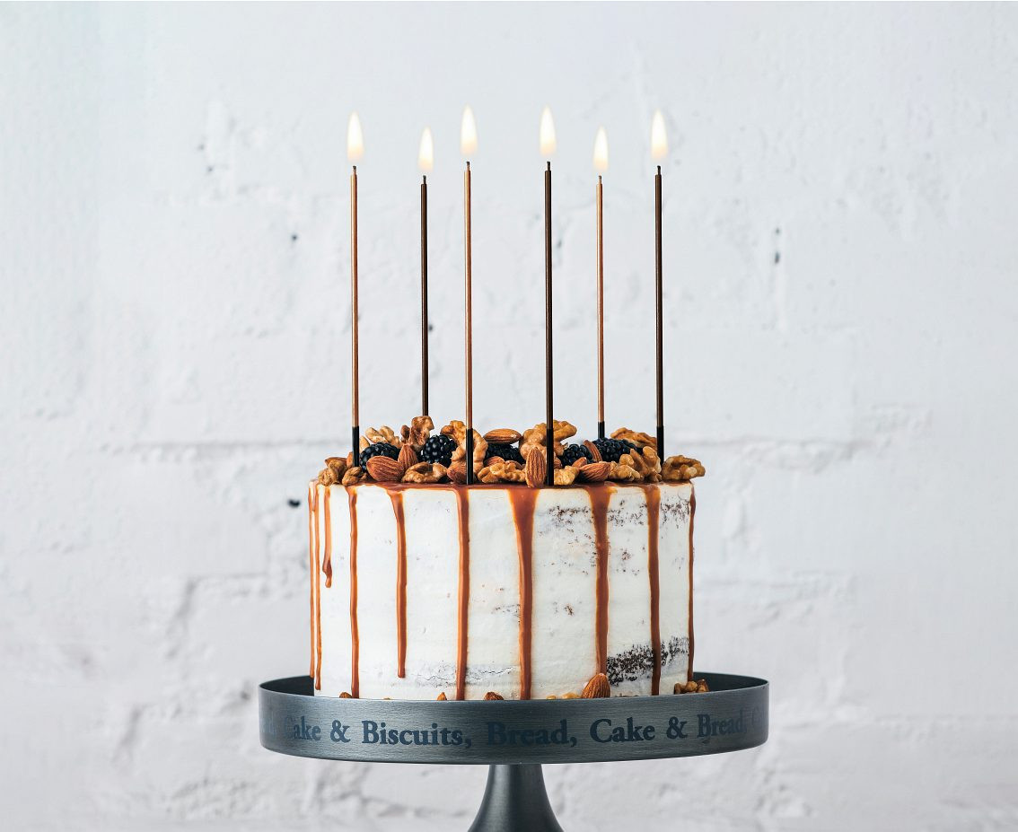 Metallic candles, mocca / copper, 3x3x170mm, 6 pcs EOL