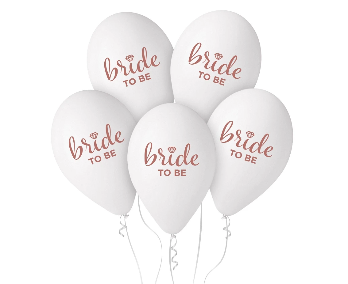 Balloons Gemar 13", pastel premium helium bride to be, 5pcs