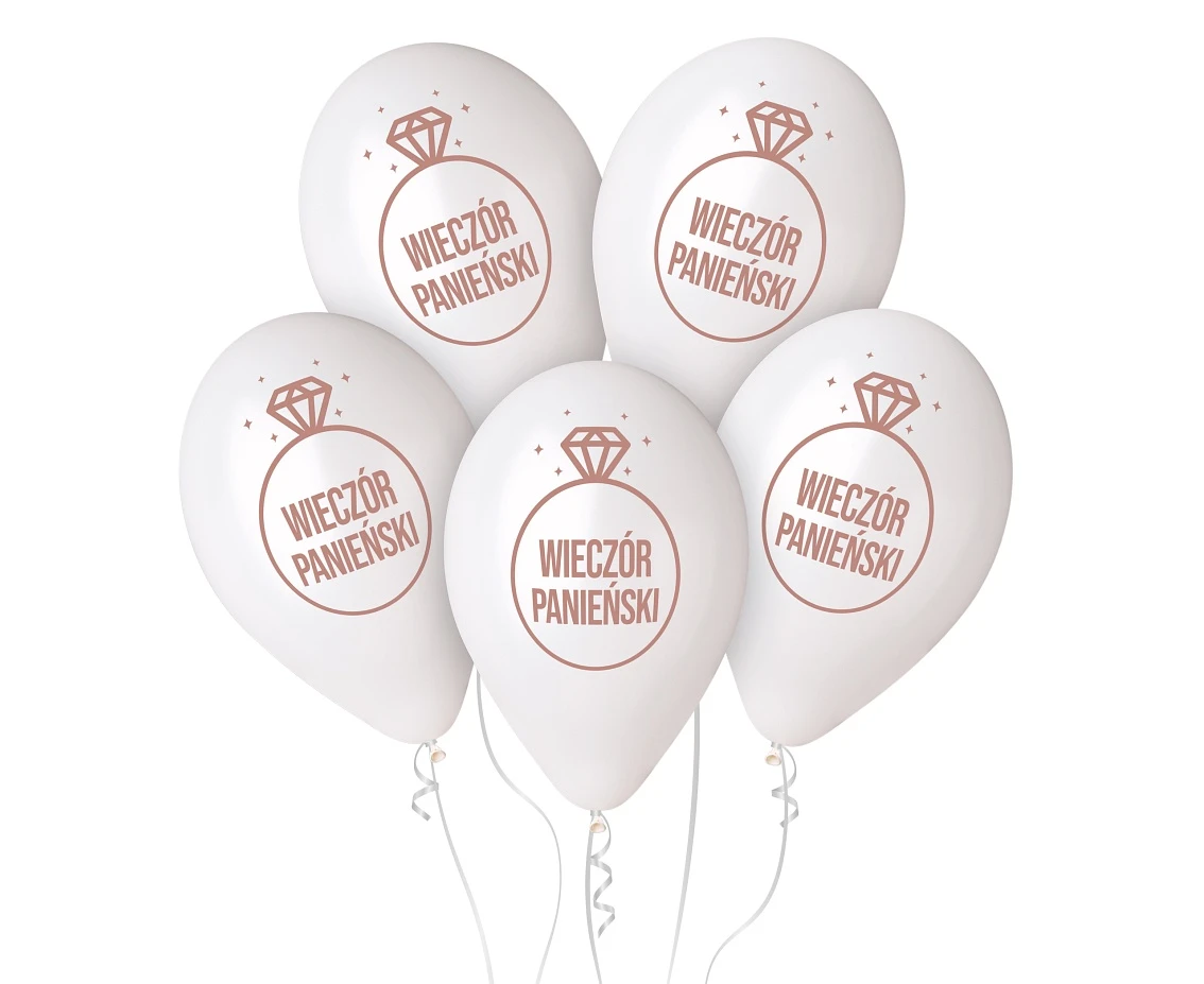 Balloons Gemar 13", pastel premium helium wieczór panieński, 5pcs EOL