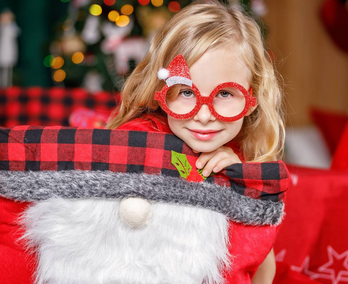 XMas party glasses Santa Hat