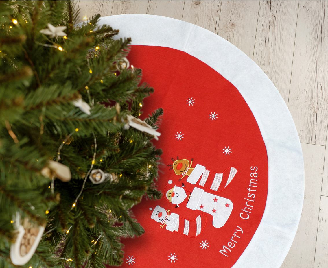 XMas tree skirt Red, size 80 cm
