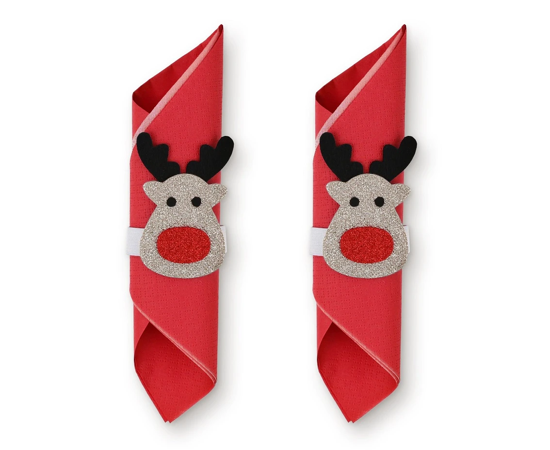 Napkin deco Reindeer, 2 pcs