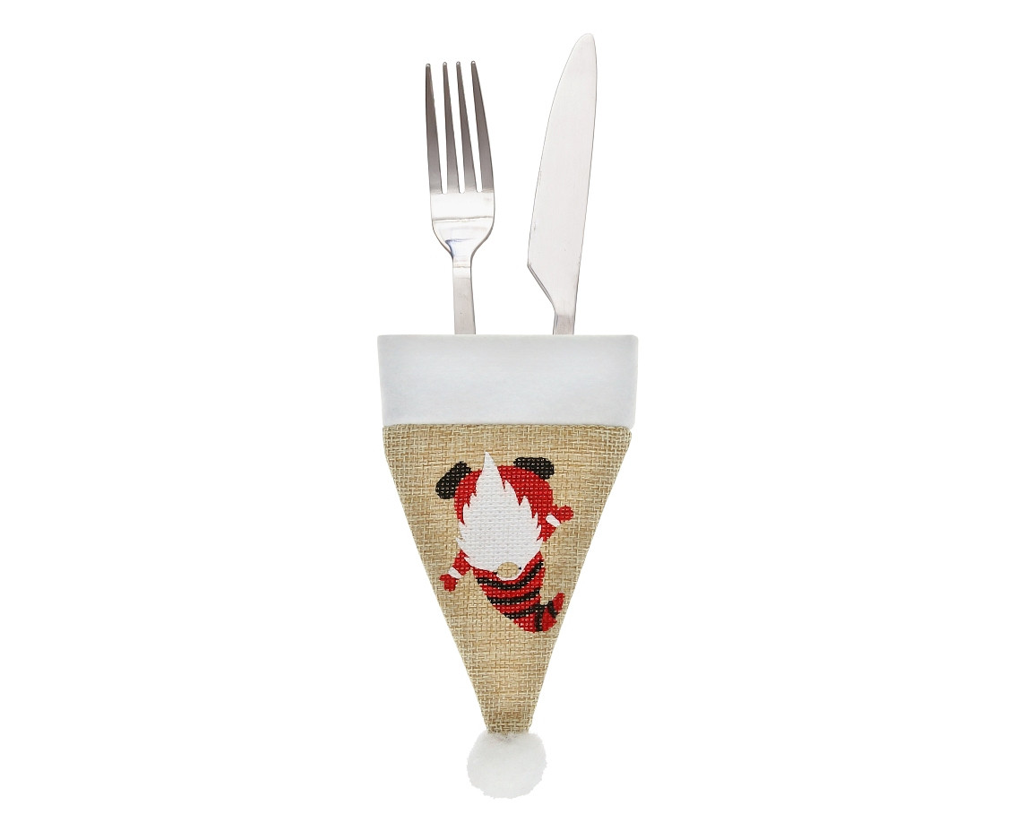 Cutlery jute coat Gnome, size 8x11cm