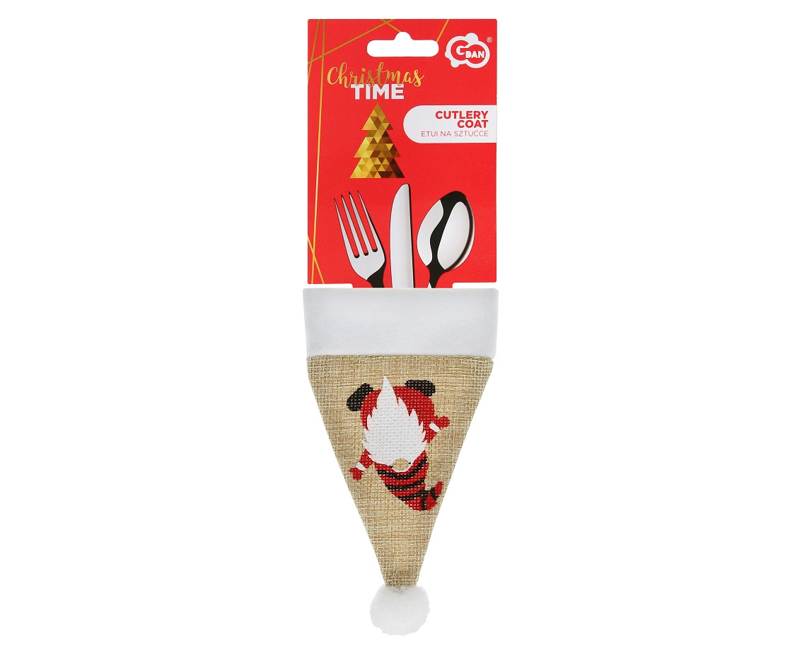 Cutlery jute coat Gnome, size 8x11cm