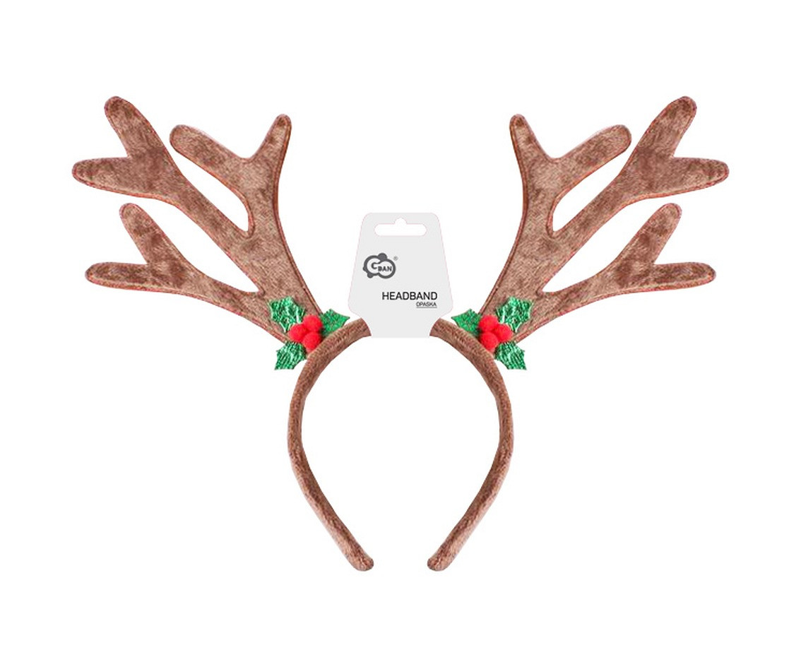 Headband Reindeer Antlers, brown