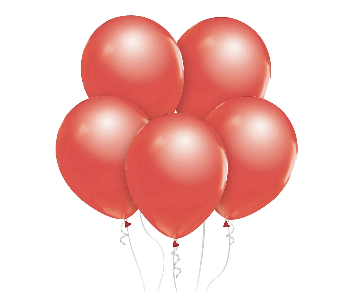 Balloons B&C 12", red metallic, 50pcs