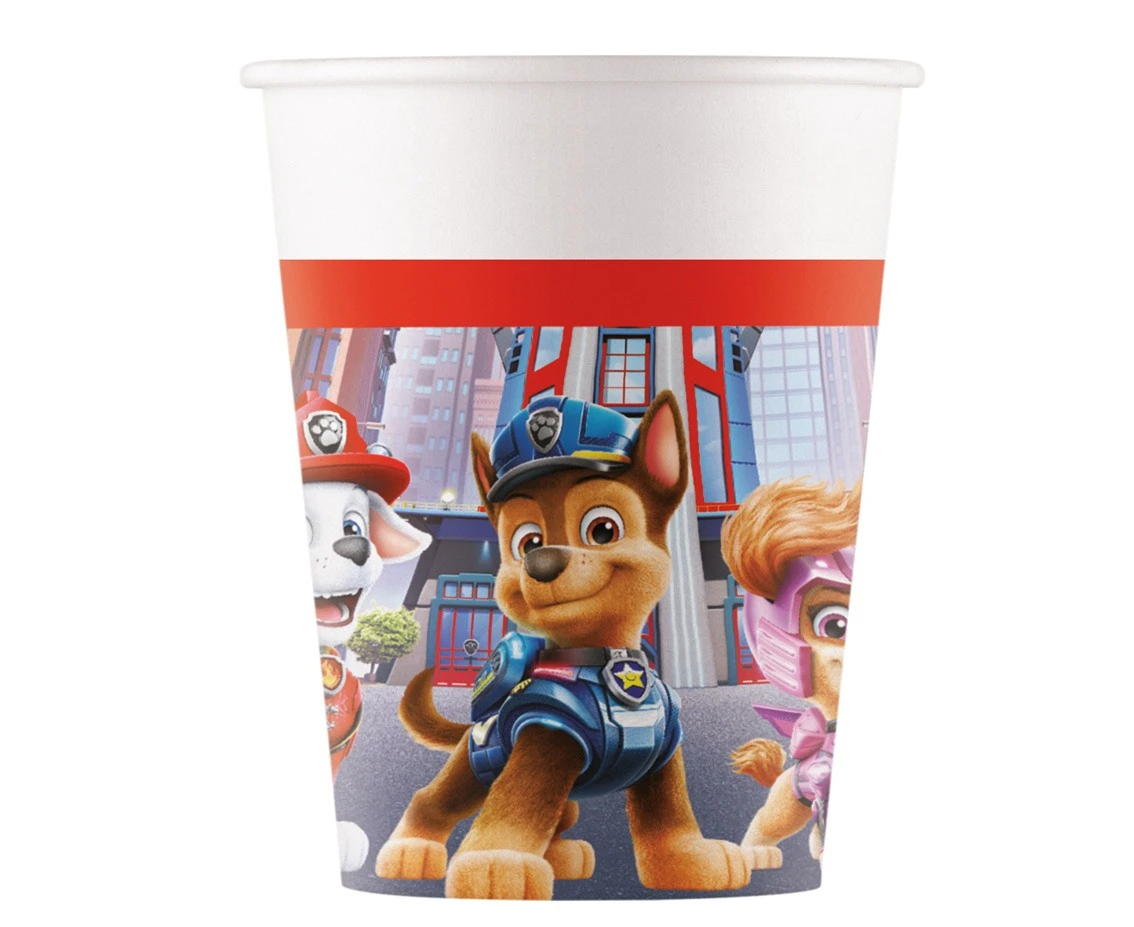 Paper cups (WM) Paw Patrol: The Movie, 200ml, 8 pcs (SUP label) EOL