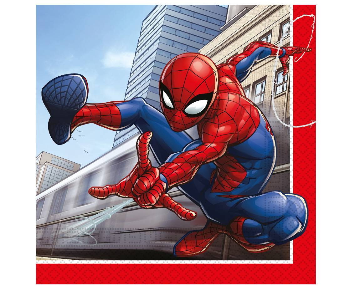 Paper napkins Spiderman Crime Fighter, 33x33 cm, 20 pcs.