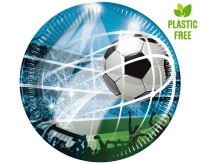 Paper plates Soccer Fans (next generation) 23 cm, 8 pcs, (plastic-free)