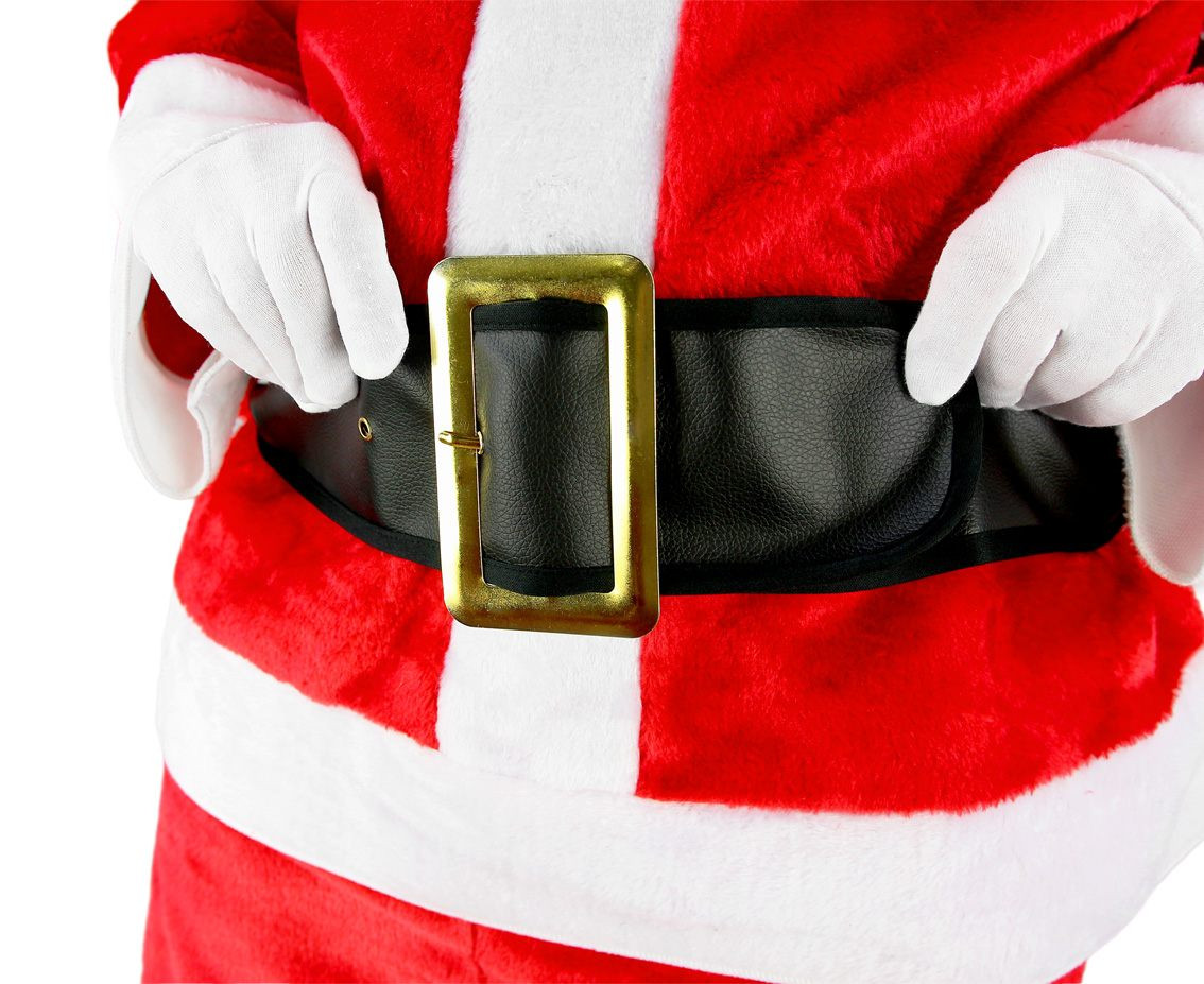 Santa role-play set, (hat, jacket, pants, beard, belt, boot covers, gloves), one size