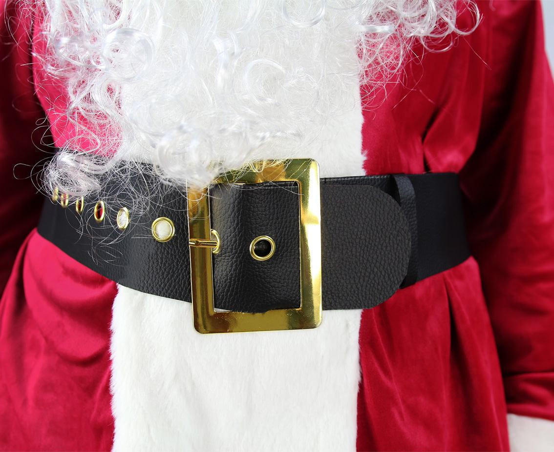Santa role-play set, (hat, jacket, pants, beard, belt, boot covers), one size
