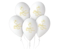 Balloons Gemar 13", pastel premium helium first communion (calyx), 25pcs