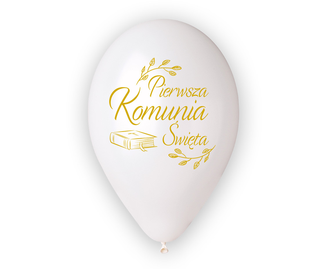 Balloons Gemar 13", premium helium first communion (bible), metallic,5pcs