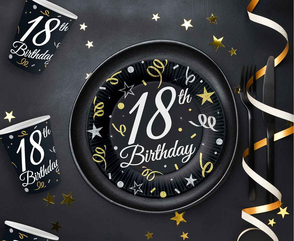 Paper plates B&C 18, 18 cm, 6 pcs
