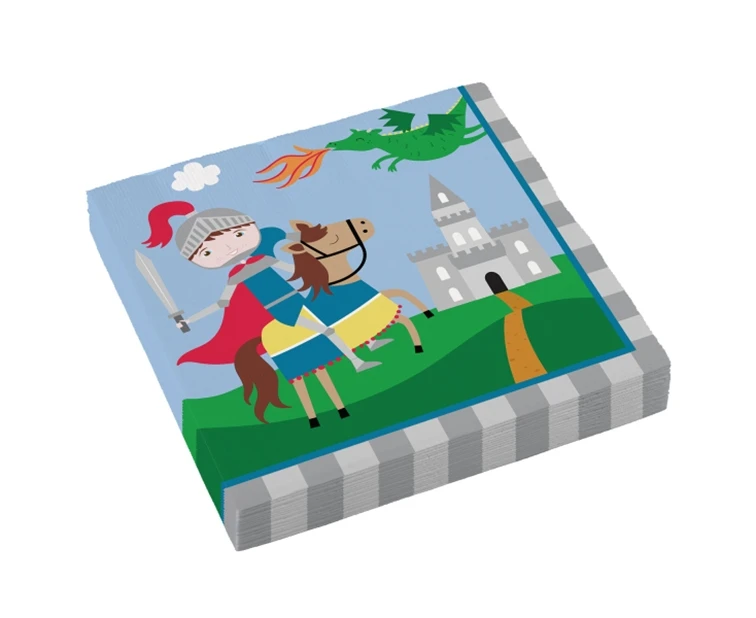 Knight paper napkins, 33x33 cm, 20 pcs EOL