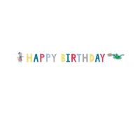Knight Happy Birthday paper garland, 160x15 cm EOL