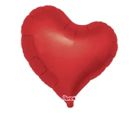 Ibrex hellium balloon, heart Sweet 18", Metallic Rubi Red, 5 pcs.