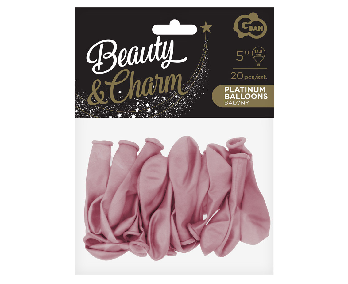 Balloons B&C 5", platinum light pink , 20pcs