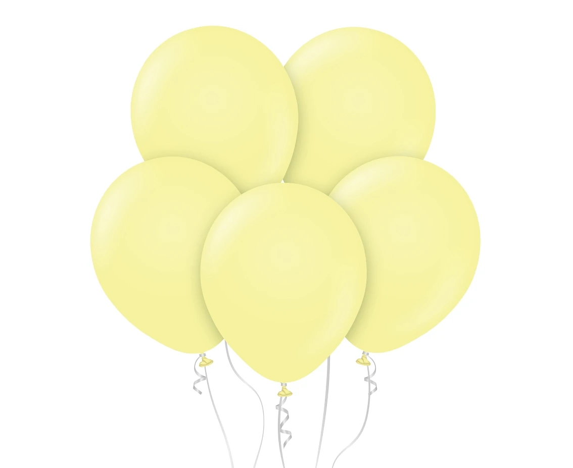 Balloons B&C 12", macaron yellow, 50pcs EOL