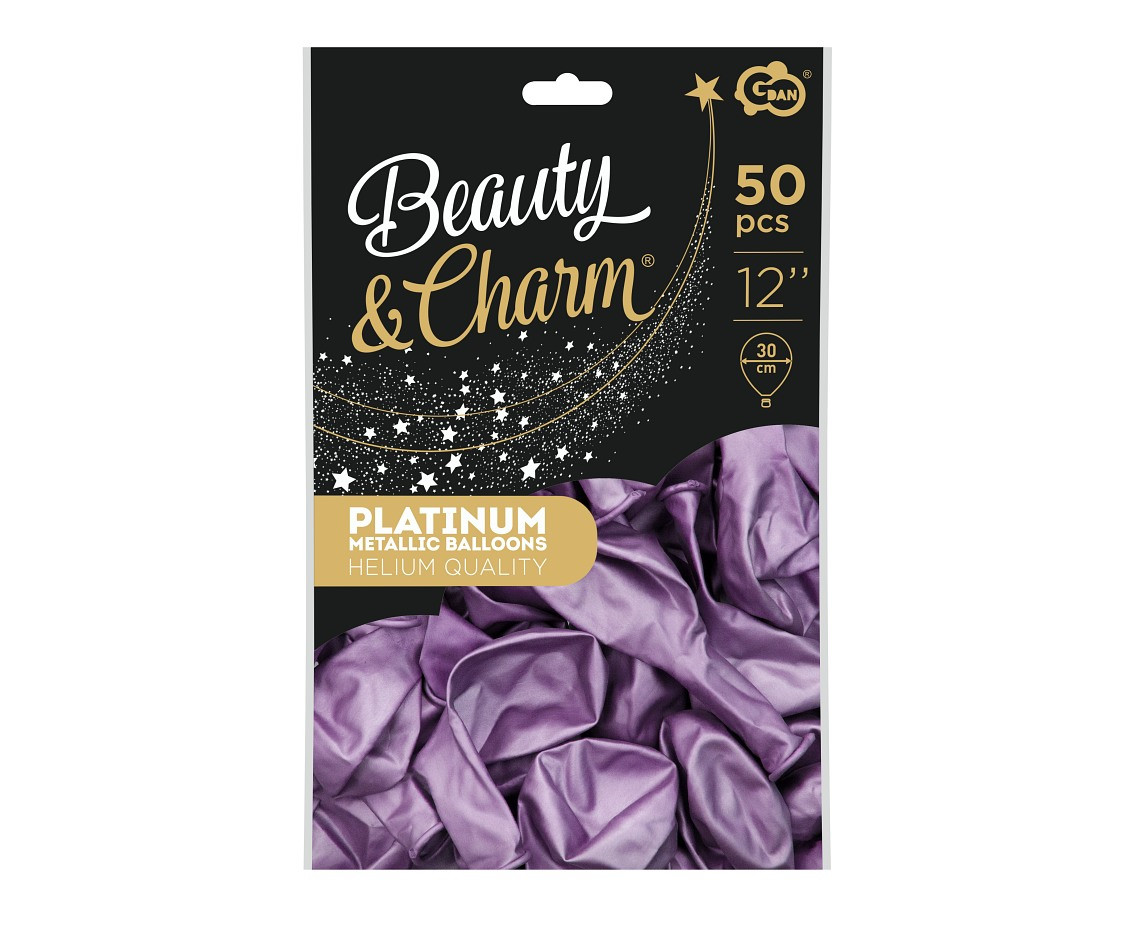Balloons B&C 12", platinum light purple, 50pcs