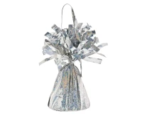 Balloon foil weight, holographic silver, 160 g / 1 pc