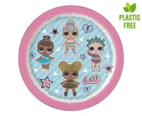LOL Surprise paper plates, 18 cm, 8 pcs. (plastic-free) EOL